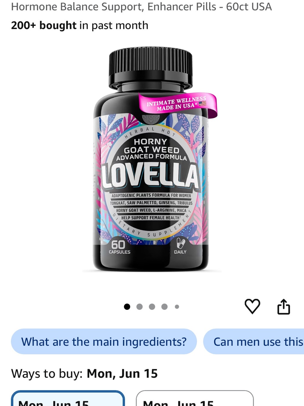 Horny Goat Weed Advanced Formula Women's Supplements - Pink/Blue